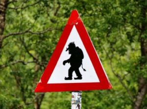 Troll Crossing Sign